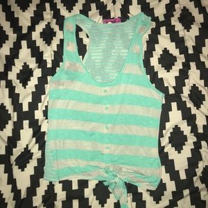 casual tank crop top